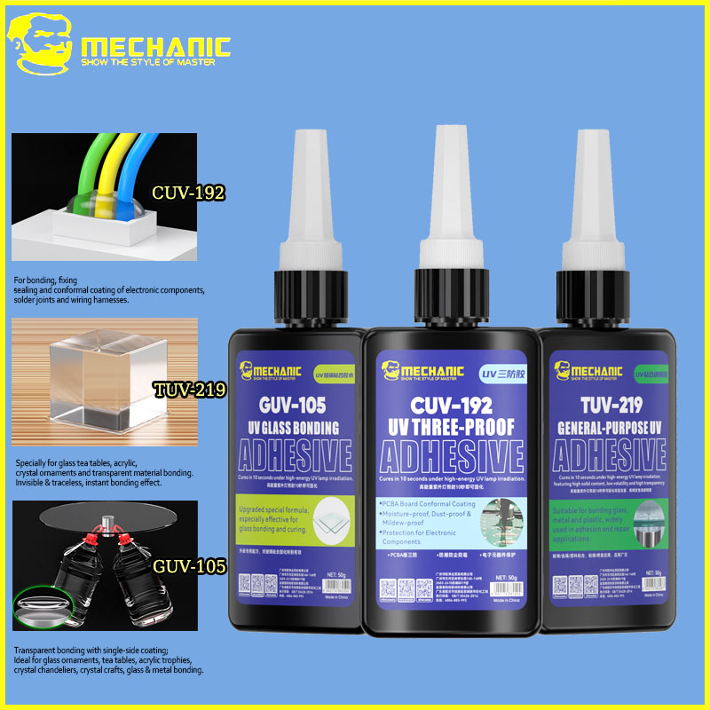 Diy Electronics Gadgets - MECHANIC 50g UV Curing Adhesive GUV-105