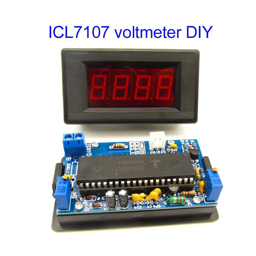 ICL7107 Voltmeter DIY Kit Part - огляд і ціна Diy Electronics Gadgets