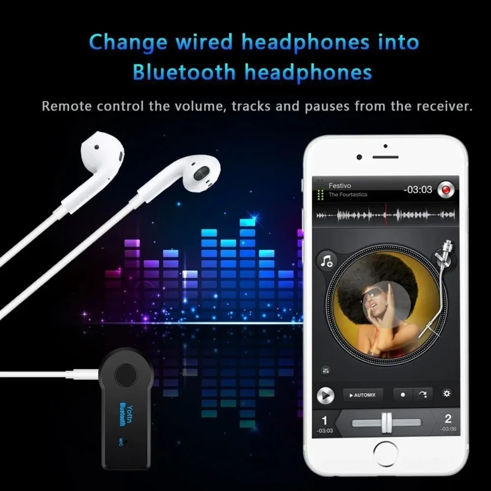 Bluetooth4.2 AUX Audio Stereo  - огляд і ціна Electronics Gadgets For Car